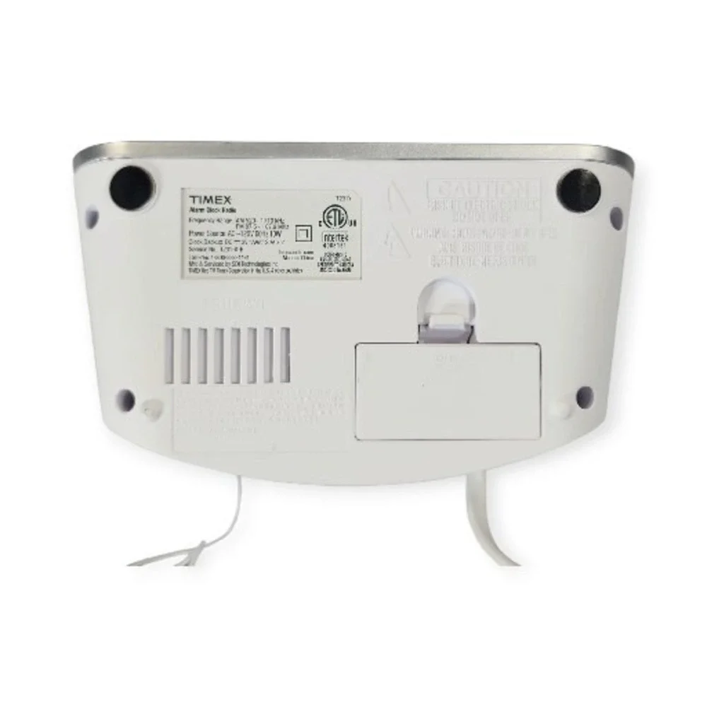 Timex T231Y Snooze/Sleep Display Dimmer‎ Alarm Clock Radio In White
